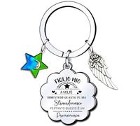 Lumengqi Portachiavi Regalo d'Ispirazione per Figlio - Tu Sia Straordinario - da Mamma e Papà - Promemoria per Compleanno, Laurea, Natale