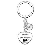 Lumengqi Portachiavi regalo migliore amica regalo amica compleanno idee regalo per amica portachiavi cuore amicizia donna compleanno laurea amica speciale regalo sorella teenager