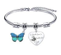 Lumengqi Regali di Laurea Bracciale Laurea Regalo Donna Regali per la Moglie Fidanzata Sorella compagno di classe Amic Braccialetti Amicizia Ciondolo Grazie per esserci sempre Regalo di Natale (15)