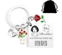 Lumengqi Regalo Compleanno 40 Anni Donna-Mai Sottovalutare una Donna nata nel 1985-Regalo Personalizzato,Regali Ispirativi per Migliori Amiche,Colleghe,Moglie,Madre,Sorelle-Regali Natale(1985)