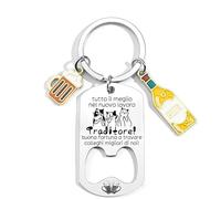 Lumengqi Regalo d'addio per collega | Portachiavi divertente traditore | Regalo addio per collega | Regalo Collega | Regalo pensione uomo | Regalo Collega maschio che cambia lavoro | Regalo colleghi