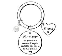 Lumengqi Regalo Mamma Portachiavi Festa Della Mamma Idee Regalo Regali Festa Della Mamma Originali Personalizzato Regalo Mamma Compleanno Natale Anniversario Regalo Festa Della Donna Grazie per Mamma