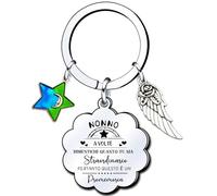 Lumengqi Regalo Nonno Portachiavi Tu sia straordinario Regalo d'ispirazione per il nonno da parte della nipote Regalo promemoria Portachiavi per il nonno Compleanno Festa del Papà Regalo di Natale