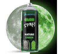lumentics Spray luminoso Naturale-Verde 400ml - Vernice spray con effetto afterglow - Colore spray fosforescente - Si illumina al buio