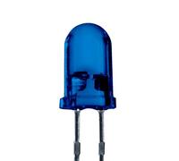 Lumetheus Diodi LED 5mm Colori Blu extra super luminoso 5000 mcd 100 pezzi 2-3 V 2 Pin Diodo ad emissione luminosa LEDs lente diffusa