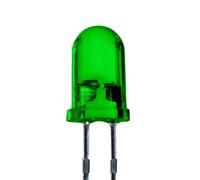 Lumetheus Diodi LED 5mm Colori Verde extra super luminoso 16.000 mcd 25 pezzi 2-3 V 2 Pin Diodo ad emissione luminosa LEDs lente diffusa