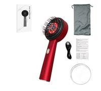 Lumetra Red Light Hair Massager, Lumetra Scalp Massager, Lumetra Scalp Massager for Hair Growth, Hair Scalp Massager 360° Kneading Massage, 2 in 1 Electric Scalp Massager (red)