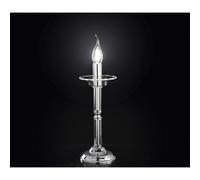 Lumetto abat-jour candela vetro trasparente D12cm 6495TR illuminazione moderna contemporanea ideale per salone camera da letto