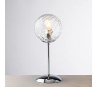 Lumetto, abat jour moderno design cromo con sfera in vetro 1 luce bon-588
