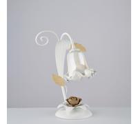 Lumetto Arte Povera Cesto Metallo Bianco E Oro 1 Luce E14 [EEK: A++]