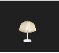LUMETTO BIANCO VETRO ALPHA AMBRA 1176BI-P ALPHA-AM