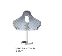 LUMETTO BIANCO VETRO PICCOLO ZAFFIRO 1191BI-PT-ZA