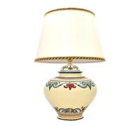 Lumetto Camera Letto Ceramica Dipinto a Mano Fiori Lampada da Tavolo Abat Jour [EEK: A]