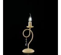 Lumetto Classico 1 Luce Ferro Decapé Avorio e Cristalli Serie Elegant [EEK: A++]