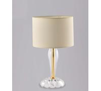 Lumetto classico in cristallo trasparente oro a 1 luce luxury lgt 133