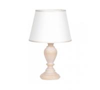 Lumetto classico in legno beige a 1 luce esse 496/bp
