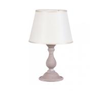 Lumetto classico in legno tortora shabby chic 1 luce esse 817/bp