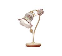 Lumetto Classico Pisa Metallo E Ceramica Bianco Sfumato Oro 1 Luce E14