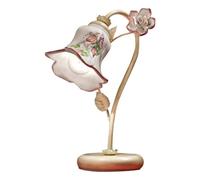 Lumetto Classico Pisa Metallo E Ceramica Bianco Sfumato Oro 1 Luce E14