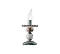 Lumetto Classico Sanremo Metallo Ceramica Verde Sfumato Oro Decorato 1 Luce E14