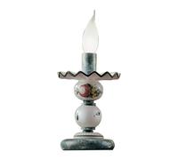 Lumetto Classico Sanremo Metallo Ceramica Verde Sfumato Oro Decorato 1 Luce E14