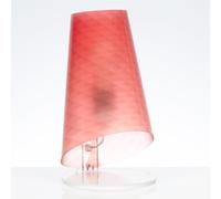 Lumetto con paralume Conico BOEMIA Ø18x32h cm 1x42 W max E 27 HGS Rosso rosso