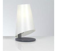 Lumetto con paralume conico ZULLY Ø 18xh32 cm colore grigio grigio