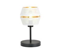 Lumetto Contemporaneo 1 Luce Enea In Metallo Bianco E Oro