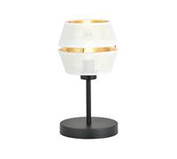 Lumetto Contemporaneo 1 Luce Enea In Metallo Bianco E Oro [EEK: A++]