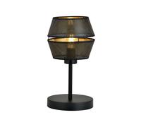 Lumetto Contemporaneo 1 Luce Enea In Metallo Nero E Oro [EEK: A++]