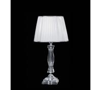 Lumetto contemporaneo in cristallo trasparente cromo 1 luce CL093