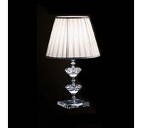 Lumetto contemporaneo in cristallo trasparente cromo a 1 luce CL047