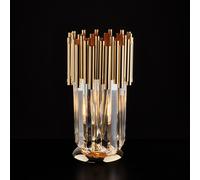Lumetto in ferro dorato con strass 1 luce Ravel