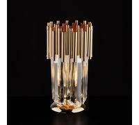 Lumetto in ferro dorato con strass 1 luce Ravel