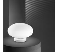 Lumetto Contemporaneo Saturno Vetro Bianco 1 Luce E27 Ip20 D25