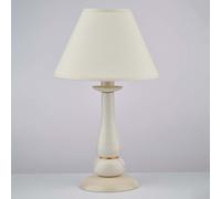 Lumetto contemporaneo shabby avorio e oro a 1 luce lgt 267