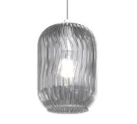 LUMETTO CROMO 1 LUCE VETRO FUME 1181CR-P-FU
