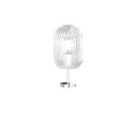 LUMETTO CROMO 1 LUCE VETRO TRASPARENTE 1181CR-P-TR