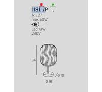 LUMETTO CROMO 1 LUCE VETRO VERDE 1181CR-P-VE