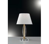 LUMETTO EPOQUE ORO 1 LUCE ATTACCO E27 20X43CM VETRO TRASPARENTE