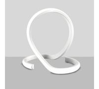 Lumetto in metallo e alluminio verniciato bianco con led integrato Bianco Noodles