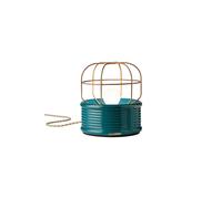 Lumetto Industrial Ferro E Ceramica Vintage Verde 1 Luce E27