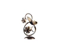 Lumetto Iris 1 Luce Arte Povera Con Foglie In Ferro Marrone E Oro [EEK: A++]