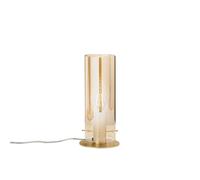 LUMETTO MAGIC ORO E AMBRA 1 LUCE ATTACCO E27 13X13X23CM IN VETRO E METALLO