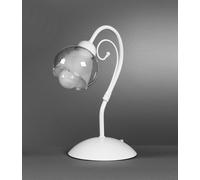 Lumetto moderno contemporaneo bianco per camera a 1 luce stf 0011