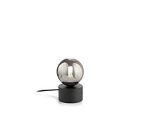 Lumetto moderno design minimal nero con sfera 1 luce DL1792