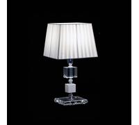 Lumetto moderno in cristallo trasparente e bianco a 1 luce CL033