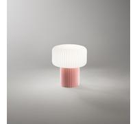 Lumetto Moderno Otty Ceramica Rosa Vetro 1 Luce G9 Ip20