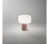 Lumetto Moderno Otty Ceramica Tortora Vetro 1 Luce G9 Ip20