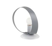 Lumetto Moderno Primula 1 Luce In Ferro Laccato Bianco E Grigio